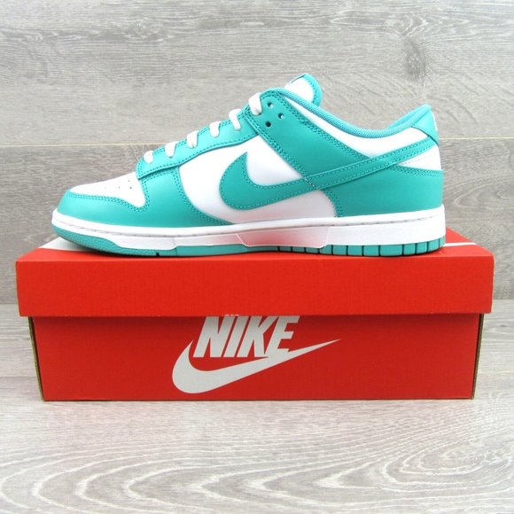 Nike Dunk Low Retro Jade White Sneakers Mens Size 9.5 NEW - Picture 3 of 14